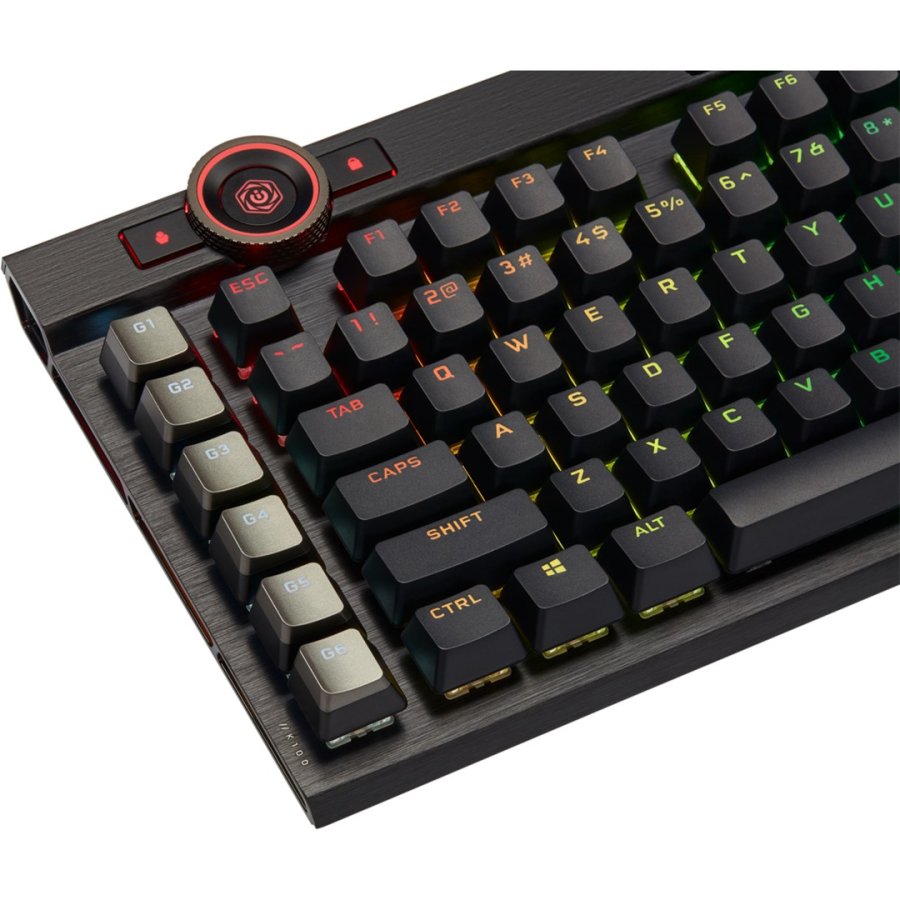 Corsair K100 RGB Optical-Mechanical Gaming tastatur Spil USB QWERTZ Tysk Sort #21