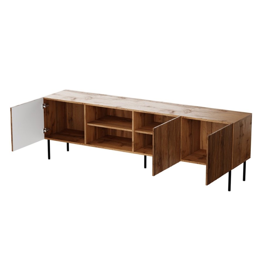 RTV JUNGLE kabinet 190x40.5x59.5 egetr wotan + sorte ben #3