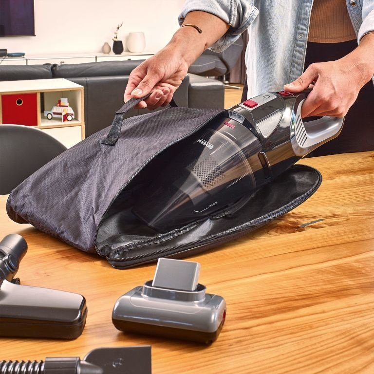 Severin HV 7147 stav st�vsuger & elektrisk kost Batteri Dry Kombi Sort, Gr�, R�d #10