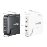 GaN-netoplader - Unitek P1229ABK01-EU | 100W 2x USB-C 2x USB-A #5