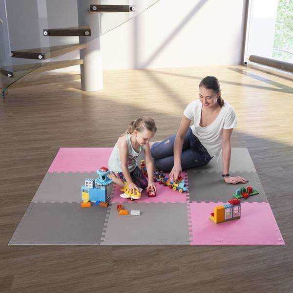Puslespilsmtte i flere pakker One Fitness MP10 pink-gr #8