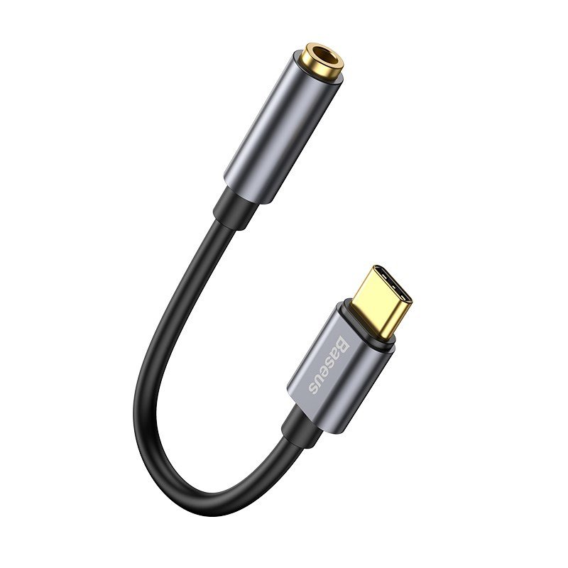 Baseus L54 kabel til mobiltelefon Sort, Gr� USB C 3.5mm #2