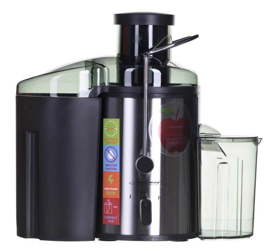 Esperanza EKJ002 citruspresser og juicemaskine Sort, Rustfrit stl 500 W #8