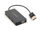 Gembird UHB-U2P4-04 interface hub USB 2.0 480 Mbit/s Sort #1