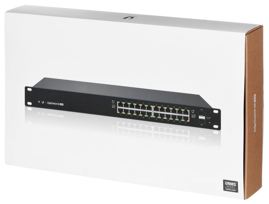 Ubiquiti ES-24-250W netvrksswitch Administreret L2/L3 Gigabit Ethernet (10/100/1000) Strm over Ethernet (PoE) 1U Sort #10