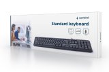 Gembird KB-U-103-RU tastatur Kontor USB QWERTY Engelsk, Russisk Sort #4