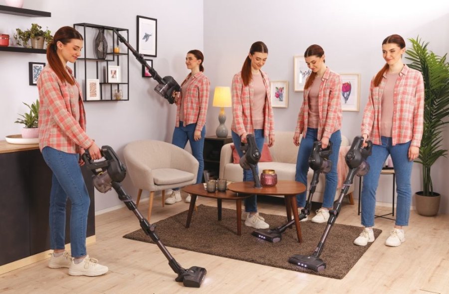 Hoover HF1 HF103X 011 Stick vakuum Batteri Dry Stof Posels 0,9 L 170 W Titanium #58