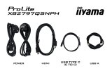 iiyama ProLite XB2797QSNPH-B1 27IN IPS LCD 4MS 2560X1440 350CD/M2 HDMI/DP/USB 2 computersk�rm 68,6 cm (27