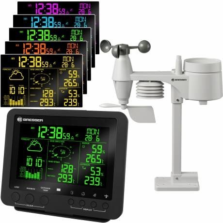 Bresser Optics 7002520CM3000 digital vejrstation Sort, Hvid LED Batteri #2