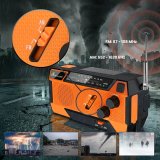 Extralink RADIO AWARYJNE SOLARNE Z KORBKA DYNAMO POWERBANK 4000MAH Z LATARKA SOS SR-4000 B�rbar Analog Sort, Orange #35