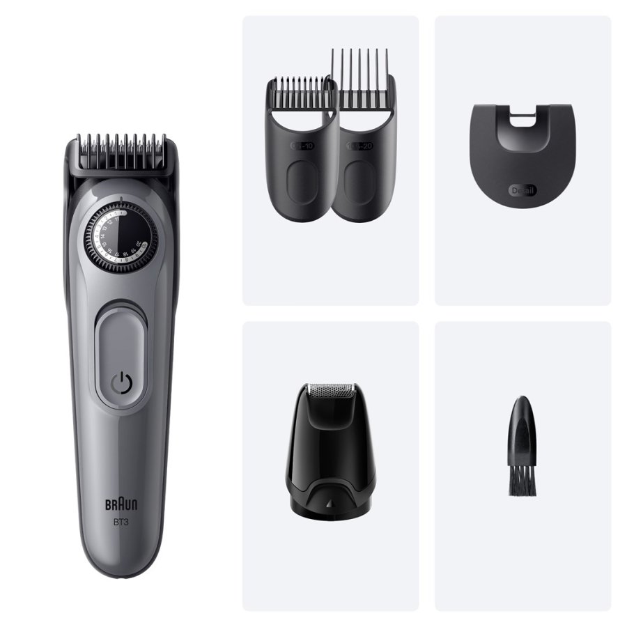 Braun BeardTrimmer 3 80789789 skg trimmer Vekselstrm/batteri 20 2 cm Sort #2