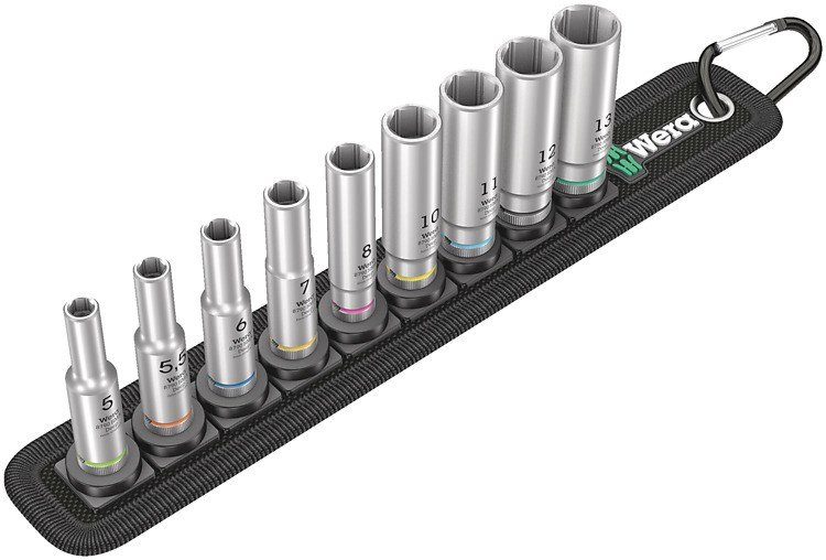 WERA Belt A Deep 1 socket set, 1/4  drive #1