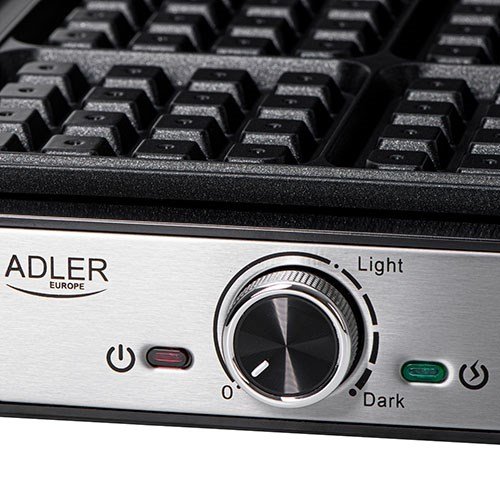Adler AD 3083 vaffeljern 4 vafler 1800 W Sort, Slv #5