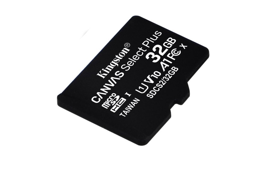 Kingston Technology 32GB micSDHC Canvas Select Plus 100R A1 C10 Card + ADP #2