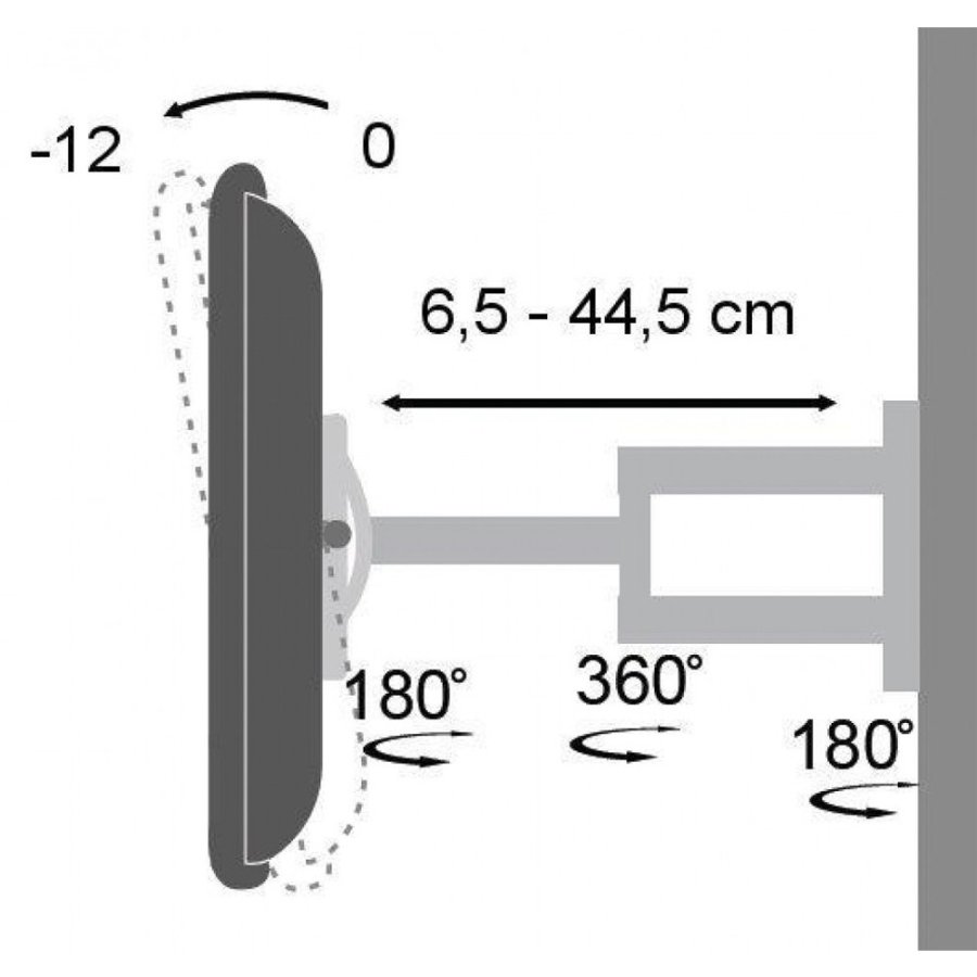 Techly ICA-LCD 2903 tv-beslag 94 cm (37