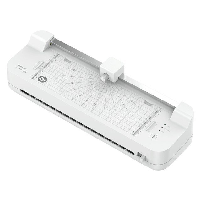 HP ONELAM COMBO A3-lamineringsmaskine, integreret trimmer, lamineringshastighed 40 cm/min, hvid #1