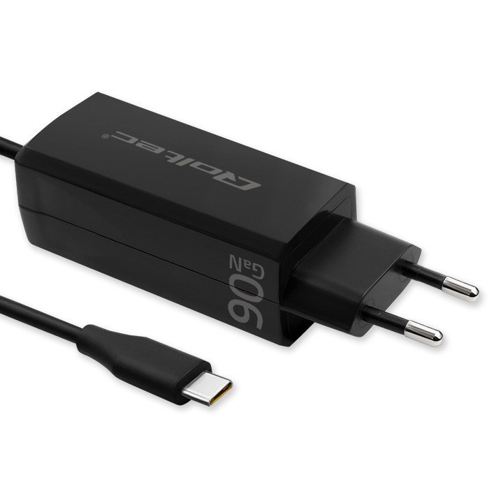 Qoltec 52420 90W GaN superhurtig oplader| 5-20V | 3-4,5A | USB-C 3.1 #8