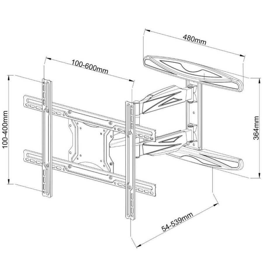 Techly ICA-PLB 171L tv-beslag 165,1 cm (65
