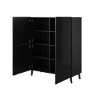 Reol ABETO 100,5 x 40 x 121,5 cm sort/blank sort #4