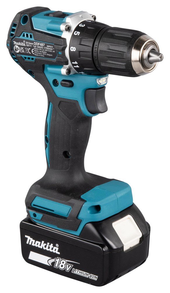 Makita DDF487RAJ elektrisk skruetrkker & slagbor 1700 rpm Sort, Grn #14