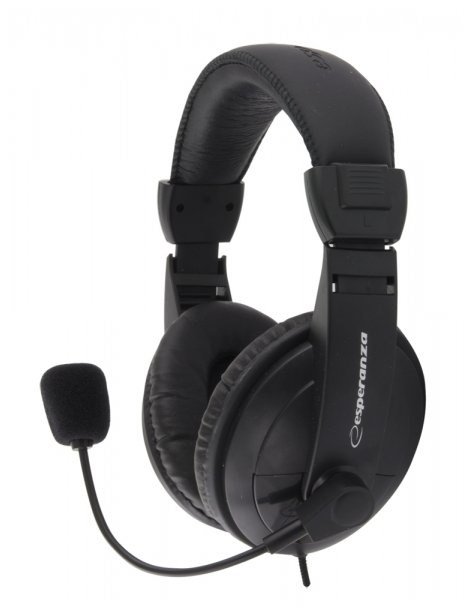 Esperanza EH103 hovedtelefoner/headset Sort #3