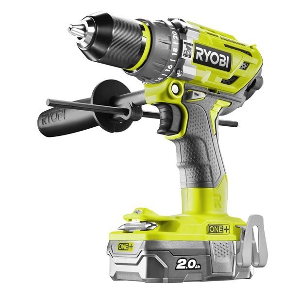 Ryobi R18PD7-220B 1800 rpm Nglefri 1,7 kg Sort, Gul #1