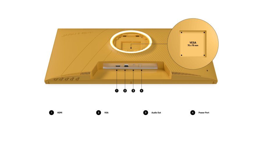 JAPANNEXT JN-I238FHD120F-HSP-YE computersk�rm 60,5 cm (23.8