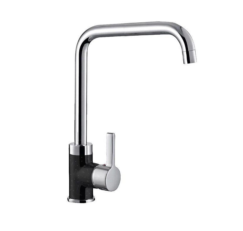 PYRAMIS SILVIO DUO granite black mixer #1