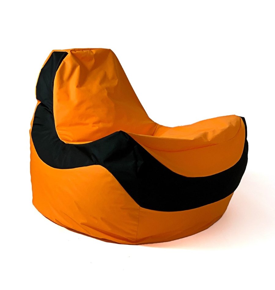 Puf GO GIFT Sort Orange Oxford tejido antidesgarros 140 x 100 x 100 cm 140 x 100 cm #3