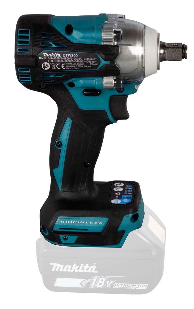 Makita DTW300Z elektrisk skruetrkker & slagbor 3200 rpm Sort, Bl #17