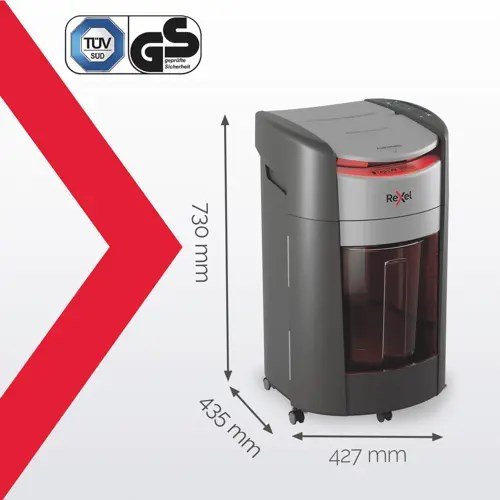 Rexel ShredMax AutoFeed+ 300M papirmakulator, P5, 300 ark, 25 l affaldsbeholder #11