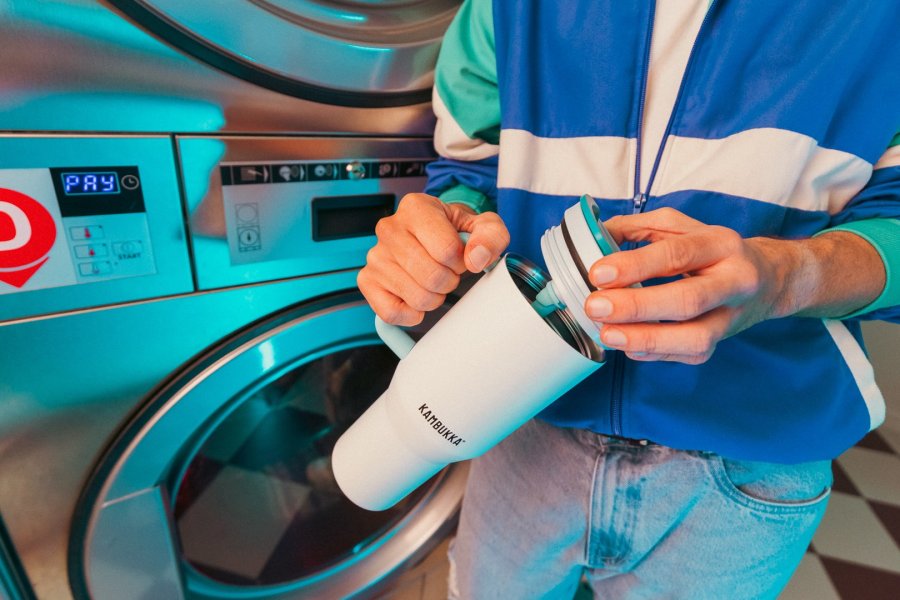 Termokrus med teleskopsugerr Kambukka Rio Tumbler 950 ml Frosty Coconut #19