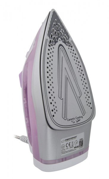 Esperanza EHI004 strygejern Tr & dampstrygejern Keramisk strygesl 2400 W Lilla, Hvid #6