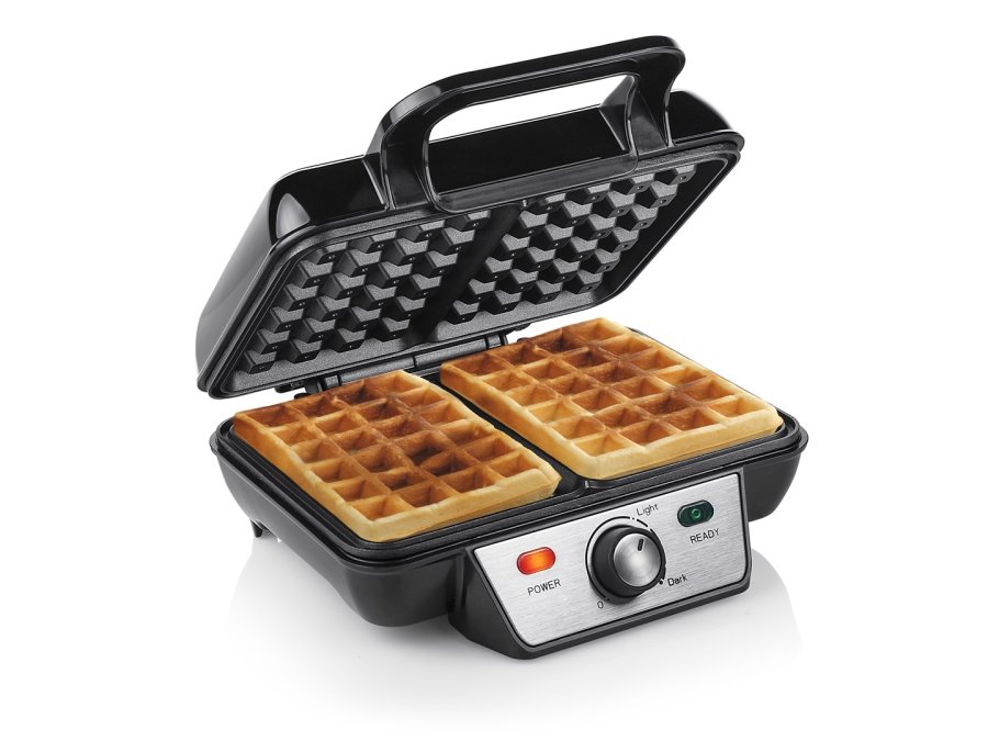 Tristar WF-2195 vaffeljern 2 vaffel/vafler 1000 W Sort, Rustfrit stl #3