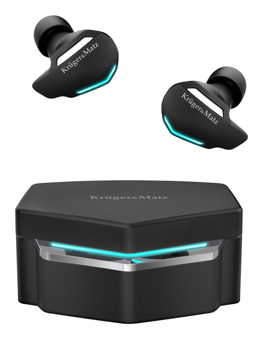 Krger&Matz KMPG3 hovedtelefoner/headset Trdls I rerne Spil Bluetooth Sort, Bl #3