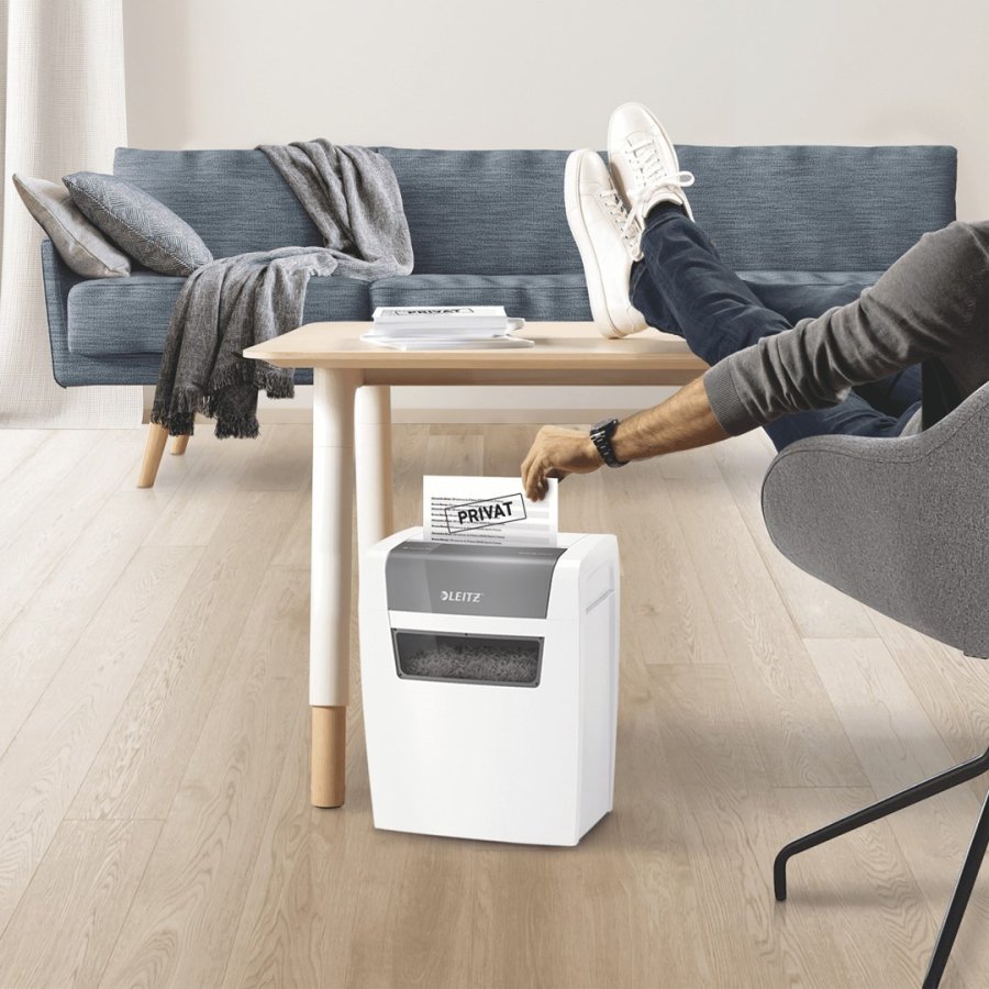 Leitz IQ Home Shredder, P4, 6 ark, 15 l beholder #9