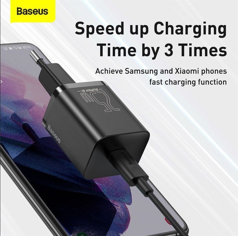 Baseus TZCCSUP-L01 oplader til mobil enhed Smartphone Sort Vekselstrm, USB Hurtig opladning Indendrs #6