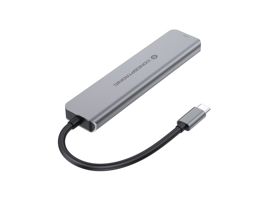 Conceptronic DONN33G dockingstation Ledningsf�rt USB 3.2 Gen 1 (3.1 Gen 1) Type-C S�lv #3