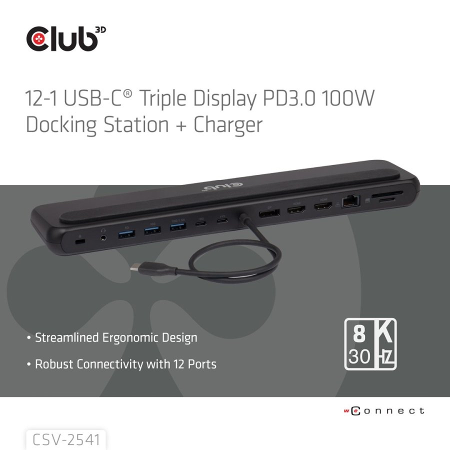 CLUB3D CSV-2541 dockingstation Docking Dock #5