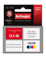Activejet ACC-36N (Canon CLI-36 udskiftning; Supreme; 12,5 ml; farve) #1