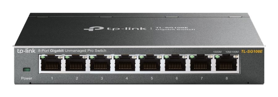 TP-Link TL-SG108E netv�rksswitch Administreret L2 Gigabit Ethernet (10/100/1000) Sort #1
