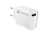 NATEC NETVRKSOPLADER RIBERA USB-A 18W HVID #1