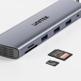 UNITEK D1113BGY01 interface hub 2 x USB 3.2 Gen 2 (3.1 Gen 2) Type-C 1000 Mbit/s Gr� #13