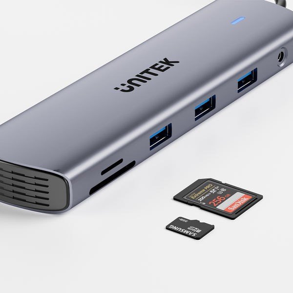 UNITEK D1113BGY01 interface hub 2 x USB 3.2 Gen 2 (3.1 Gen 2) Type-C 1000 Mbit/s Gr� #13