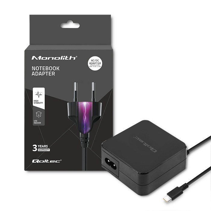 Qoltec 51027 Oplader | 65W | 5-20,3V | 2-3,25A | USB type C | PD #1
