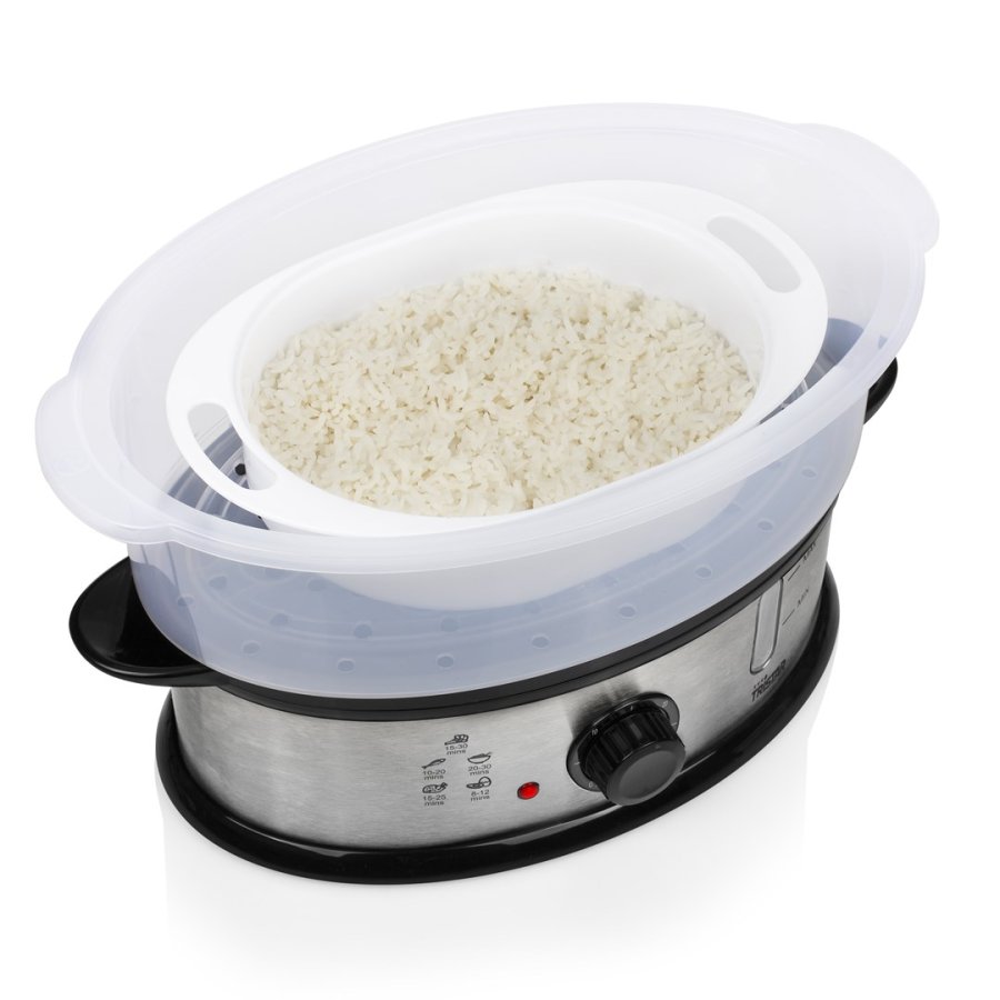 Tristar VS-3914 dampkoger 3 kurv(e) Bordplade 1200 W Sort, Rustfrit stl, Gennemsigtig #16