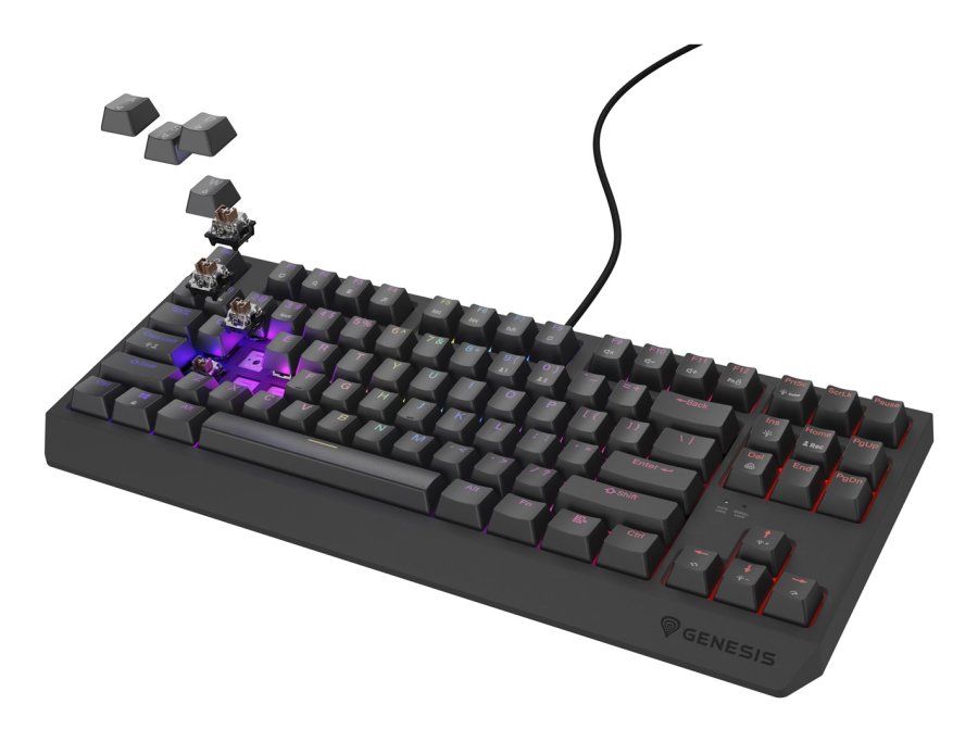 GENESIS Thor 230 TKL tastatur Spil USB QWERTY US engelsk Sort #1