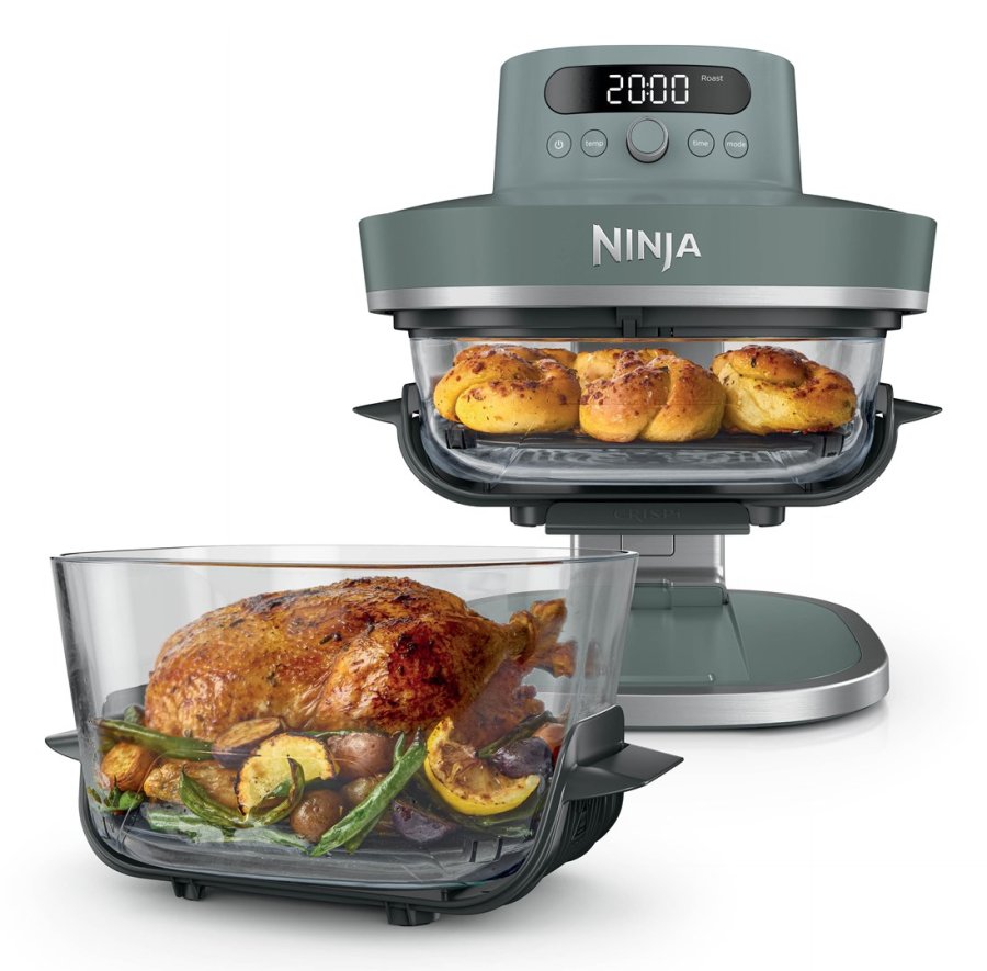 Ninja CRISPi PRO 7-in-1 Enkelt 5,7 L Enkeltst�ende 2050 W Varmluftsteger Gr�, Transparent #1