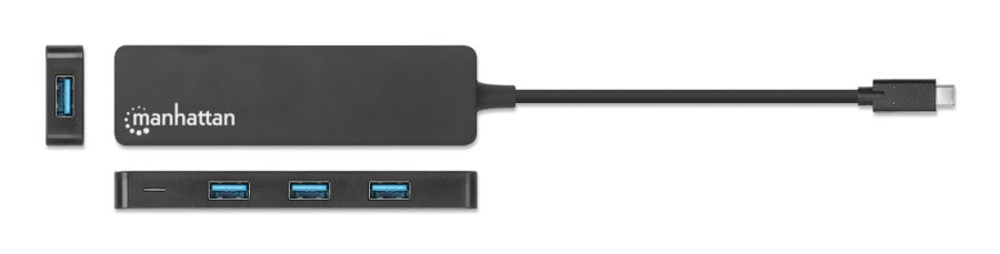 Manhattan 164924 interface hub USB 3.2 Gen 1 (3.1 Gen 1) Type-C 5000 Mbit/s Sort #5