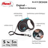 Flexi Automatisk snor Black Design S 5 m, Bl #4